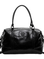 Stylish Dual Handles Leather Bag