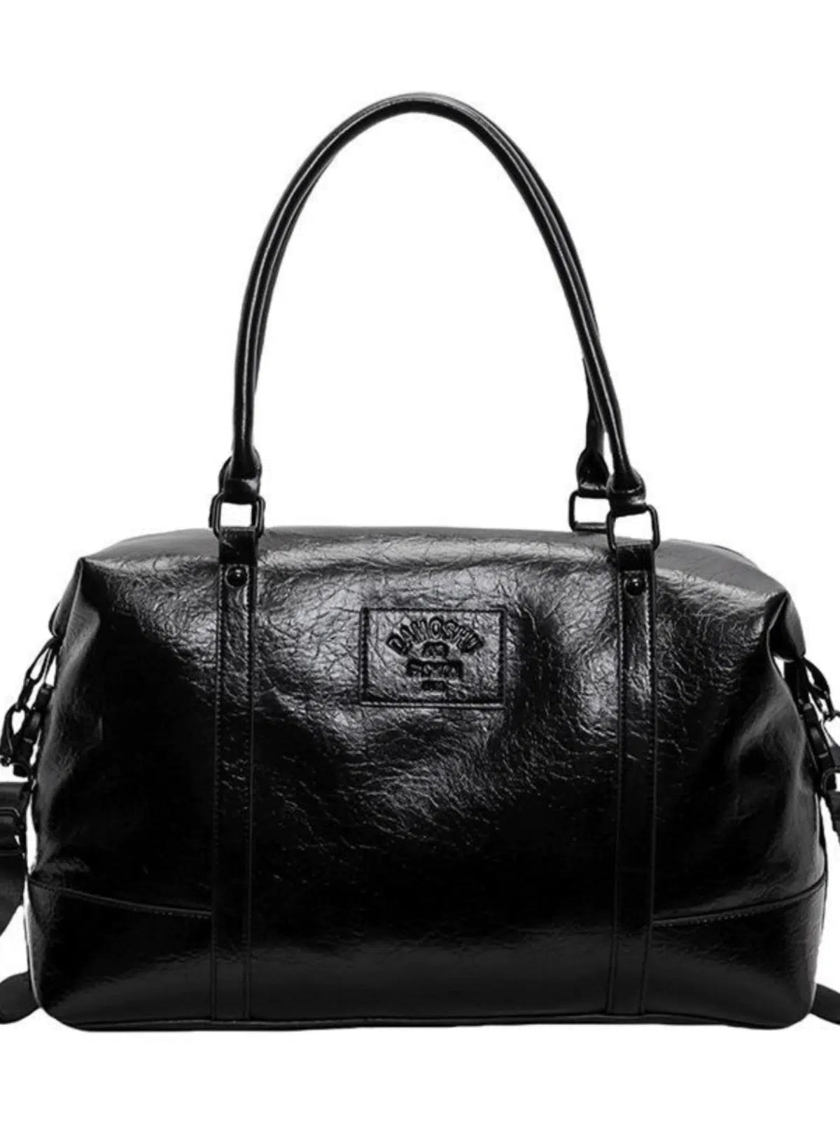 Stylish Dual Handles Leather Bag