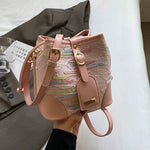Stylish Embroidered Bucket Bag