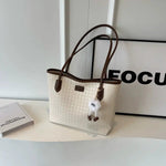 Stylish Houndstooth Tote Bag