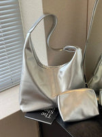 Stylish Leather-Look Tote Bag
