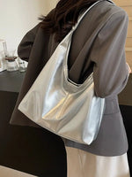 Stylish Leather-Look Tote Bag