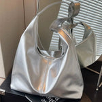 Stylish Leather-Look Tote Bag