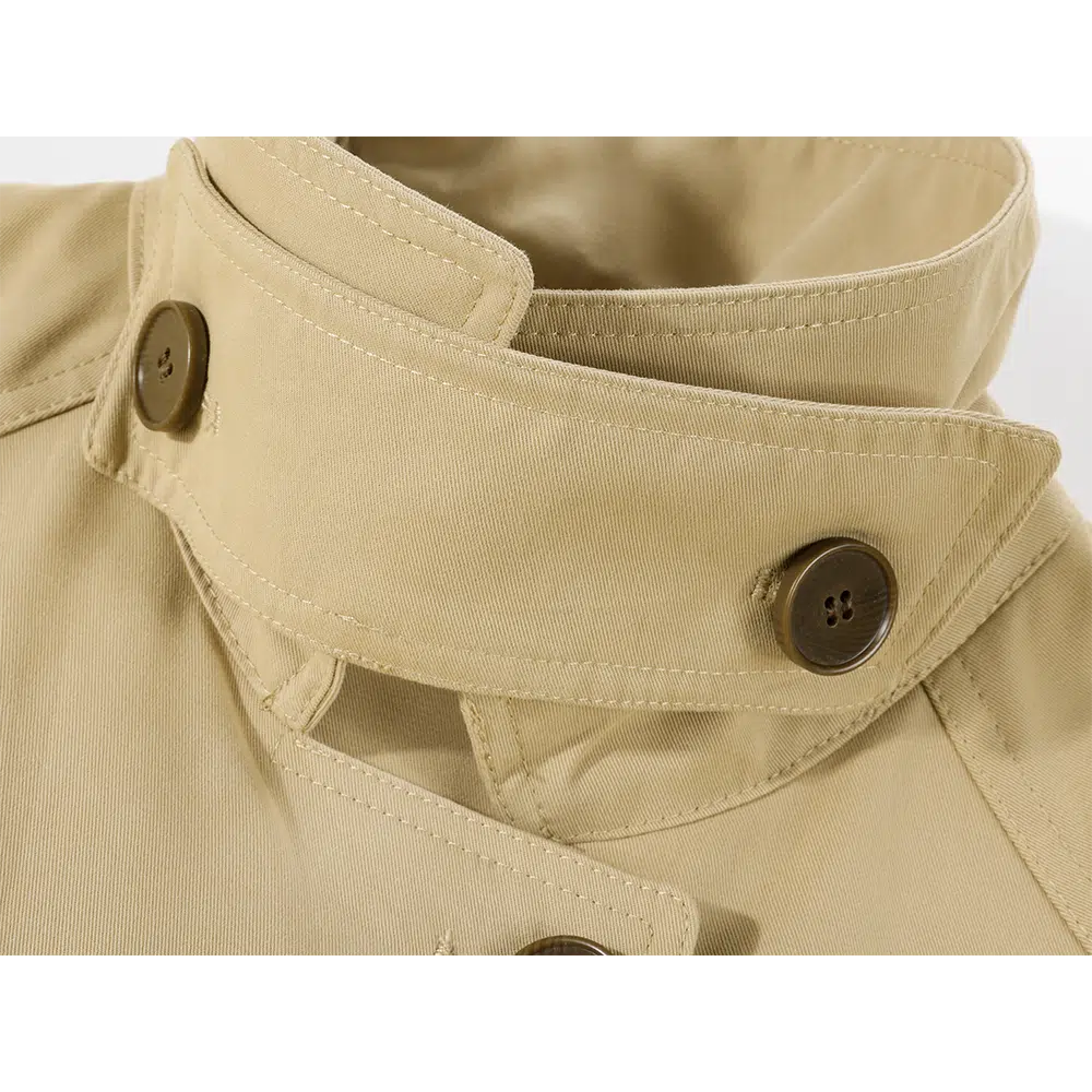 Belted Cuffs Long Trench Coat