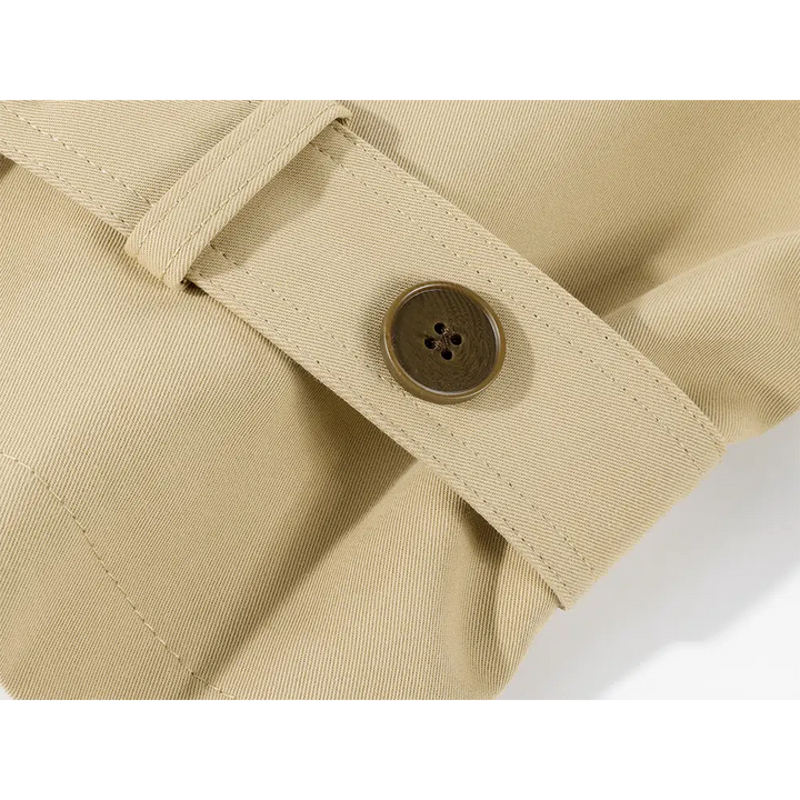 Belted Cuffs Long Trench Coat