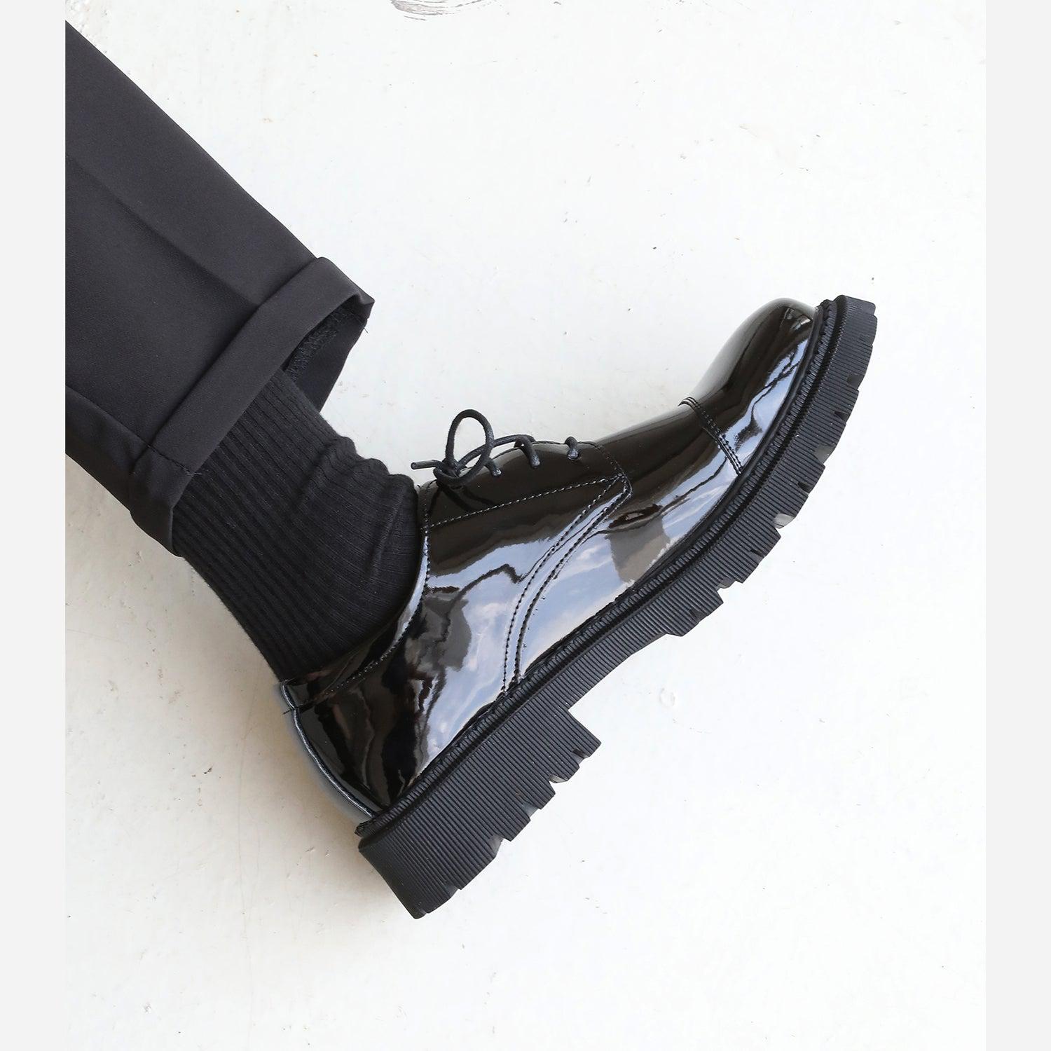 Stylish Patent Leather Casual Shoes