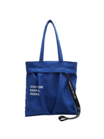 Stylish Slogan Tote Bag