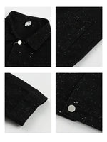 Stylish Speckled Denim Jacket