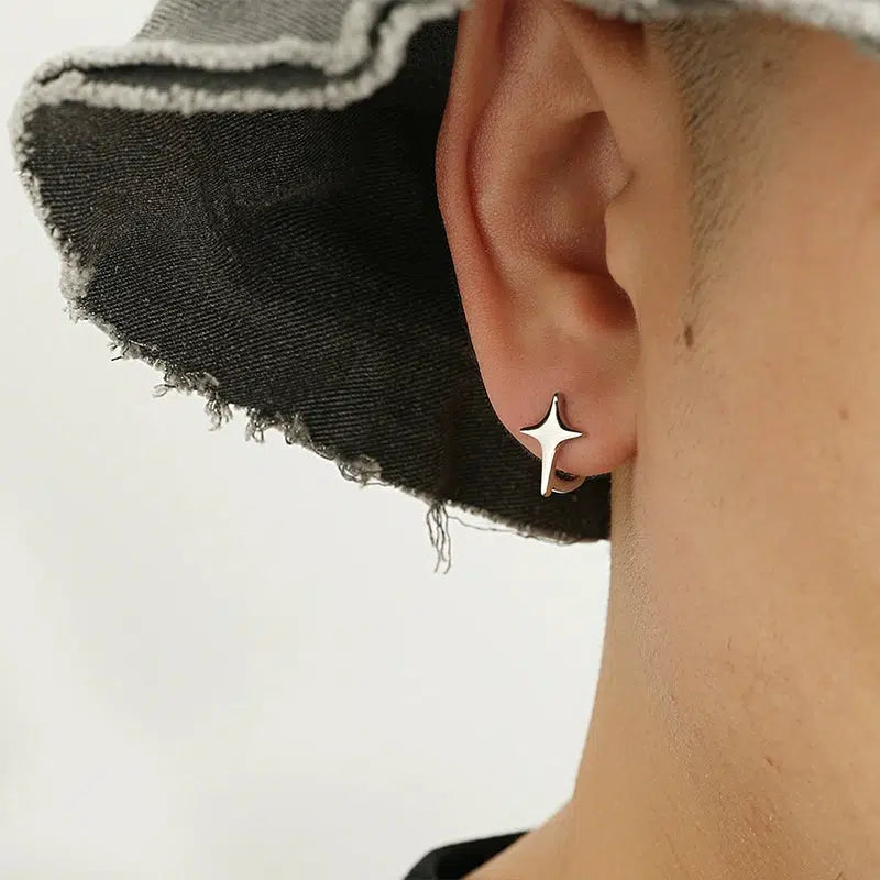 Stylish Star Hoop Earrings