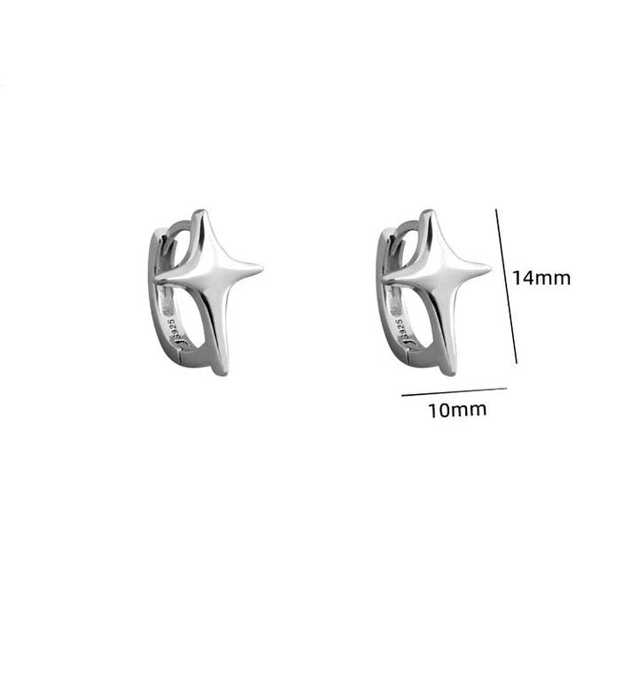 Stylish Star Hoop Earrings