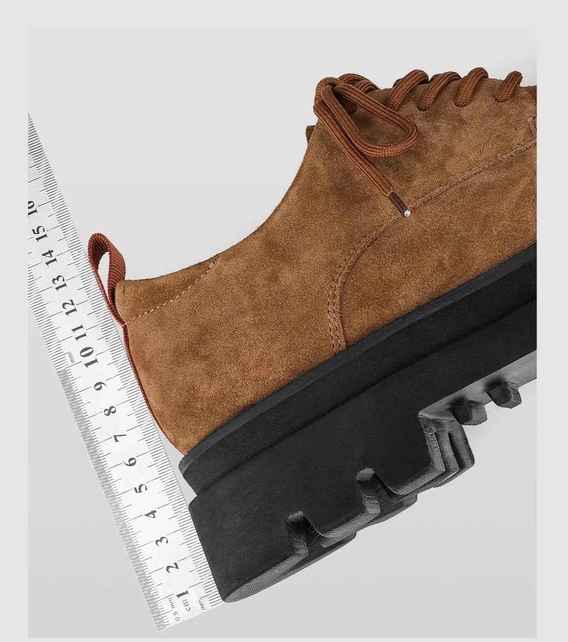 Stylish Suede Lace-Up Casual Shoes