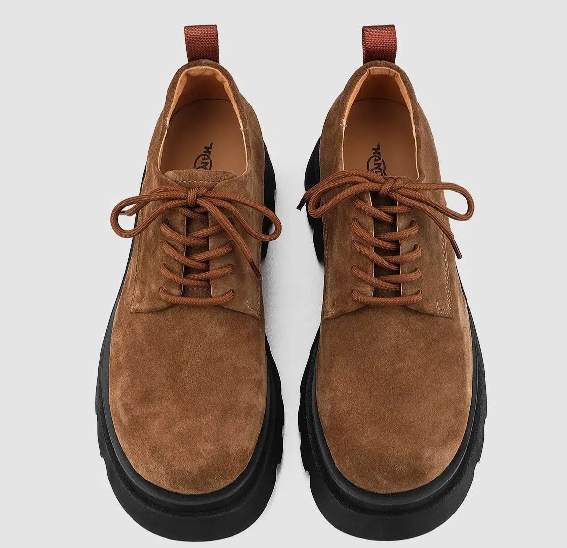 Stylish Suede Lace-Up Casual Shoes