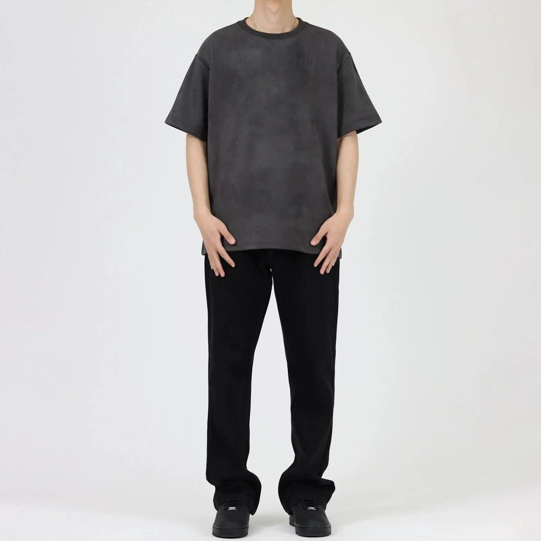 Suede Crewneck T-shirt