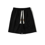 Suede Elastic-Waist Casual Shorts