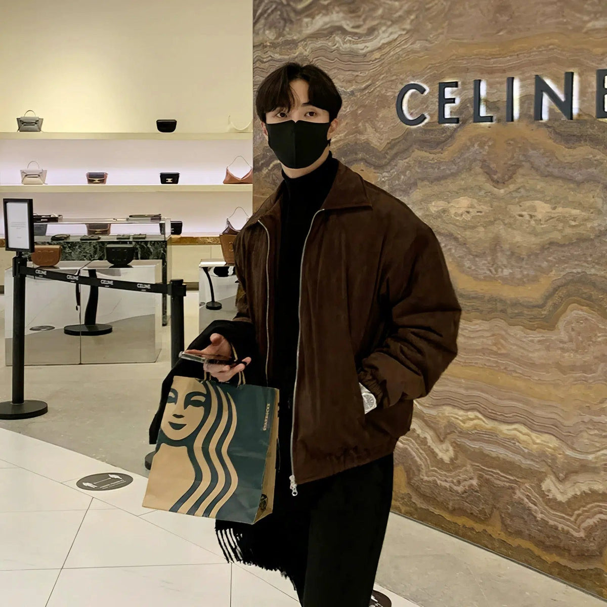 Suede Lapel Thickened Short Jacket