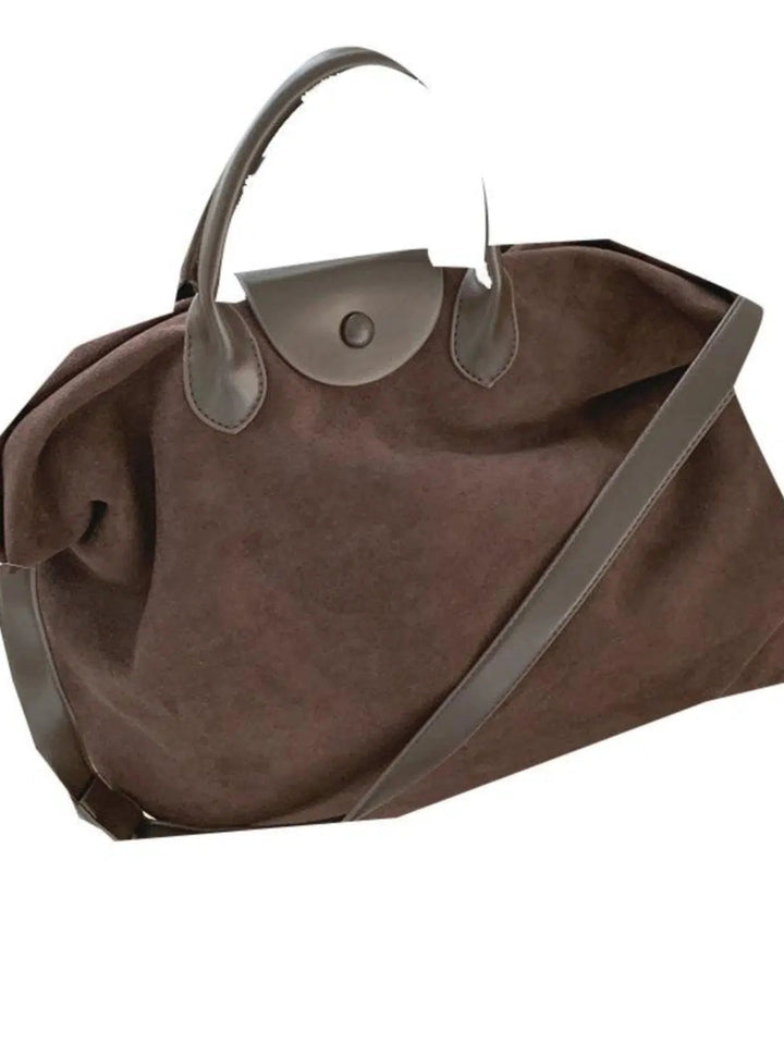 Suede Large Capacity Crossbody Bag