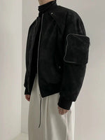 Suede Padded Cotton Jacket