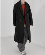 Suit Collar Mid-length Woolen Coat