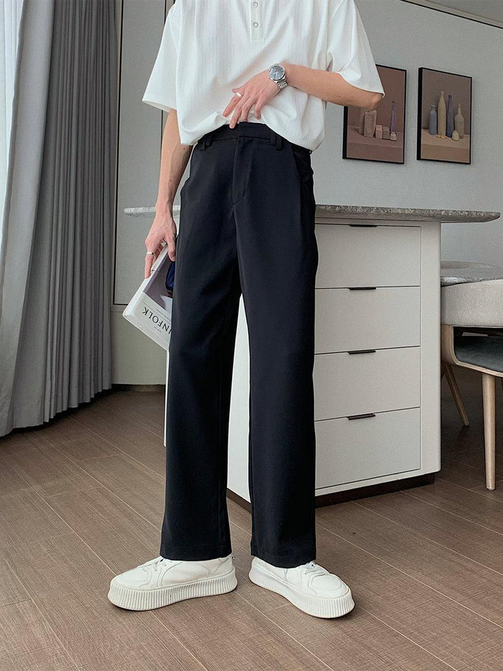 Summer Drape Cropped Silk Pants