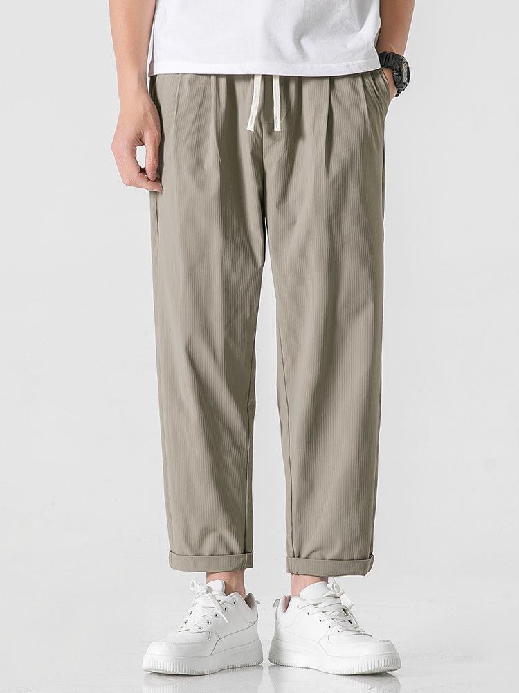 Summer Ice Silk Drawstring Pants