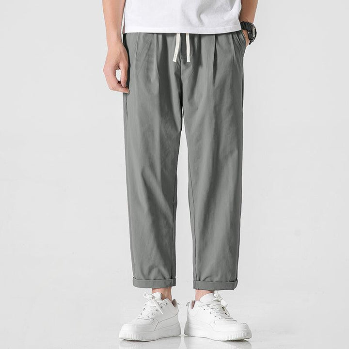 Summer Ice Silk Drawstring Pants