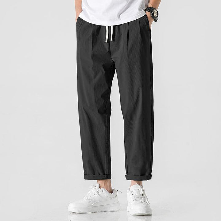 Summer Ice Silk Drawstring Pants