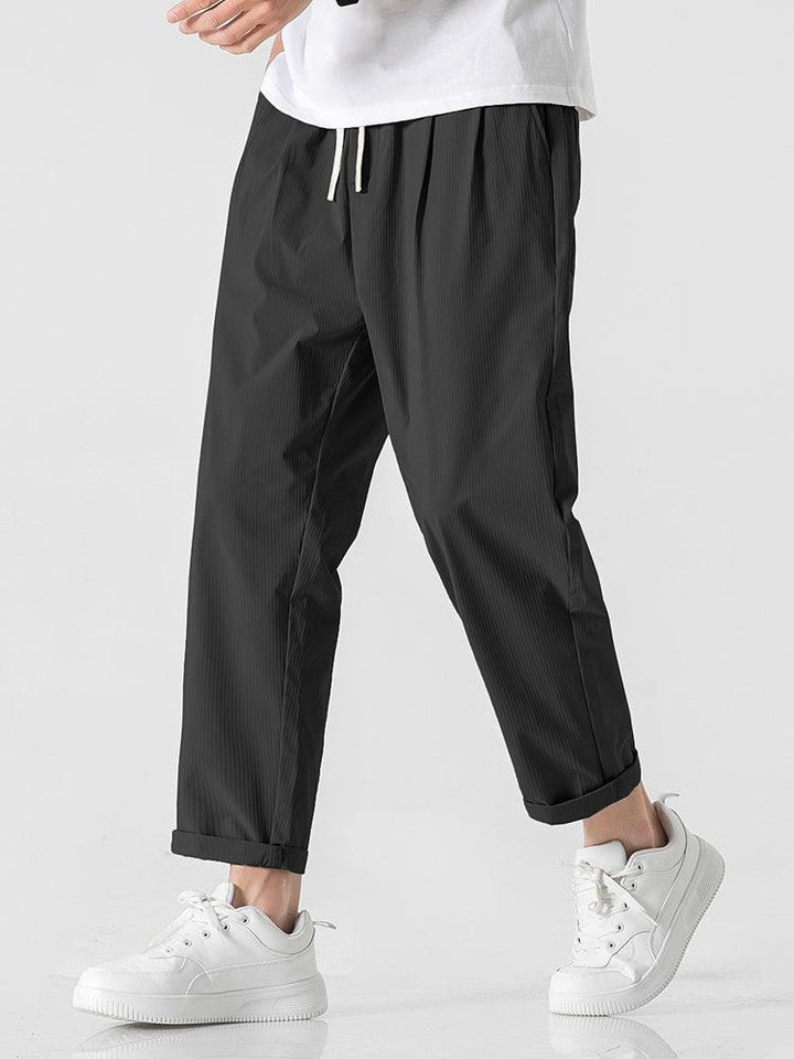 Summer Ice Silk Drawstring Pants