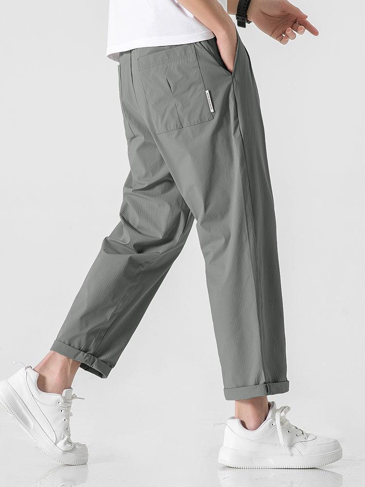 Summer Ice Silk Drawstring Pants