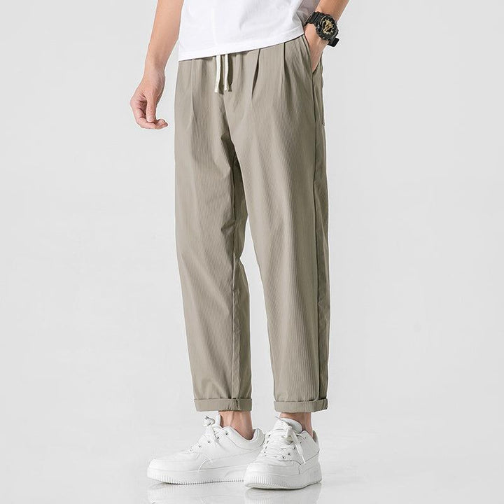 Summer Ice Silk Drawstring Pants