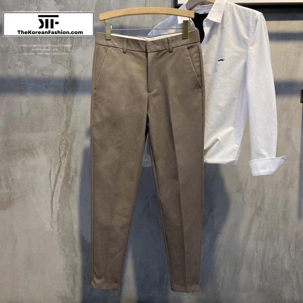 Summer Retro Slim Fit Casual Pants