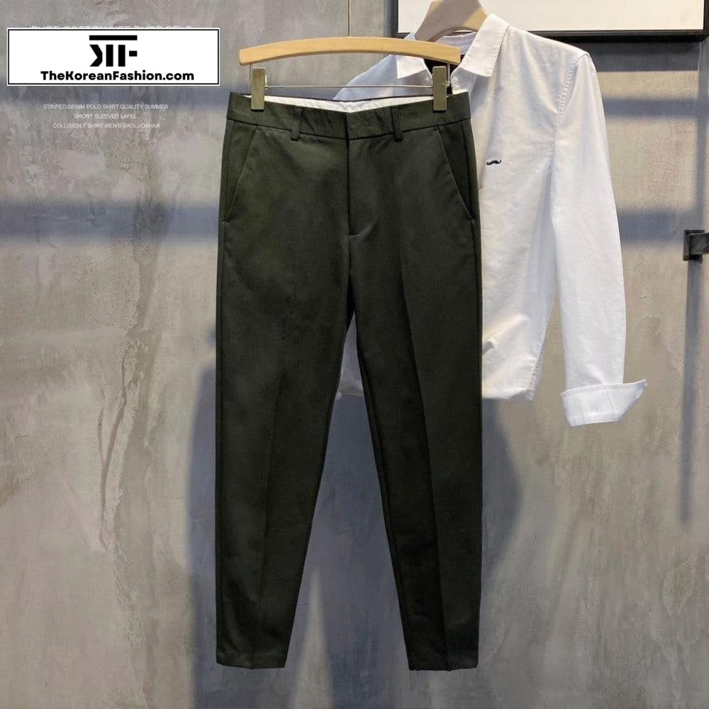 Summer Retro Slim Fit Casual Pants