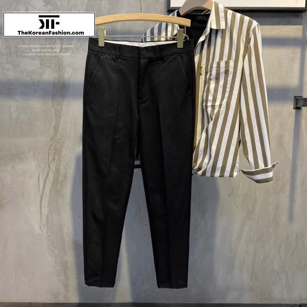Summer Retro Slim Fit Casual Pants