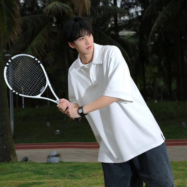 Summer Short-Sleeved Polo Shirt