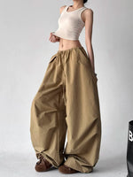 High Waisted Wide Leg Cargo Pants 2