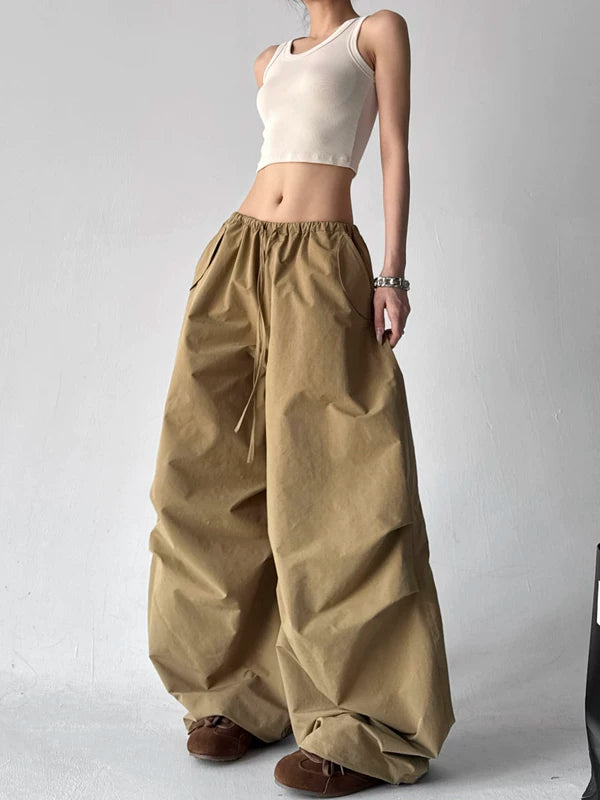 High Waisted Wide Leg Cargo Pants 5