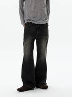 Retro Wide Leg Whiskered Denim Pants 5