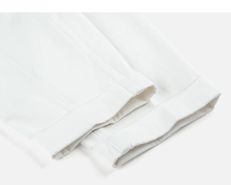 Tapered Double Pleat Wide Leg Pants