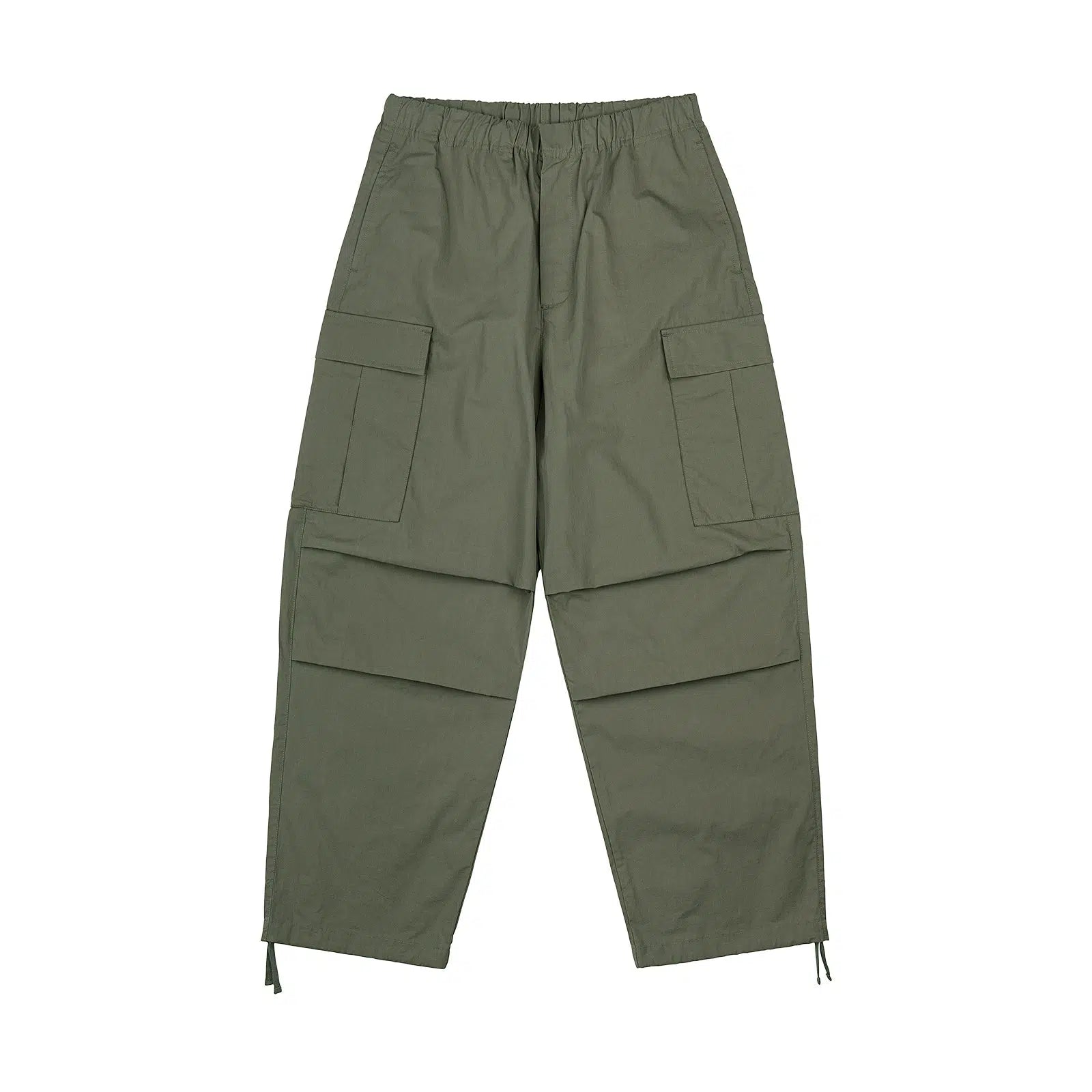 Tapered Elastic Waist Cargo Pants