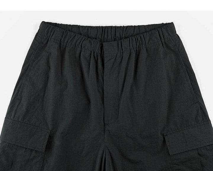 Tapered Elastic Waist Cargo Pants