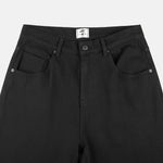 Tapered Stretch Black Straight Fit Jeans