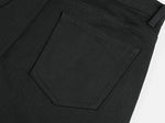 Tapered Stretch Black Straight Fit Jeans