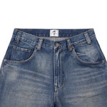 Tapered Yellow Mud Denim Jeans