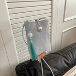 Tassel Bead Silk Mobile Phone Bag