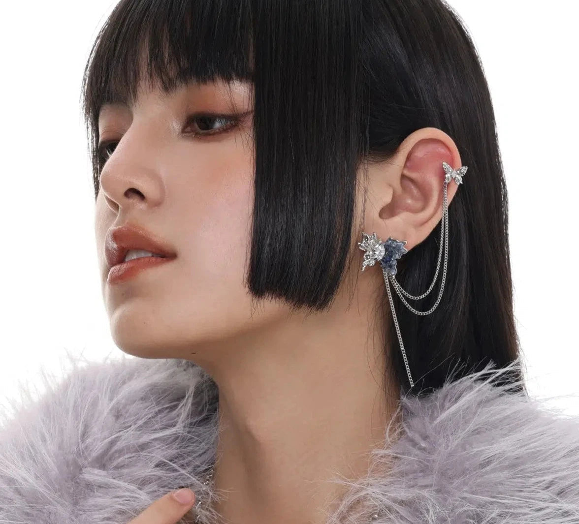 Tassel Butterfly Earrings