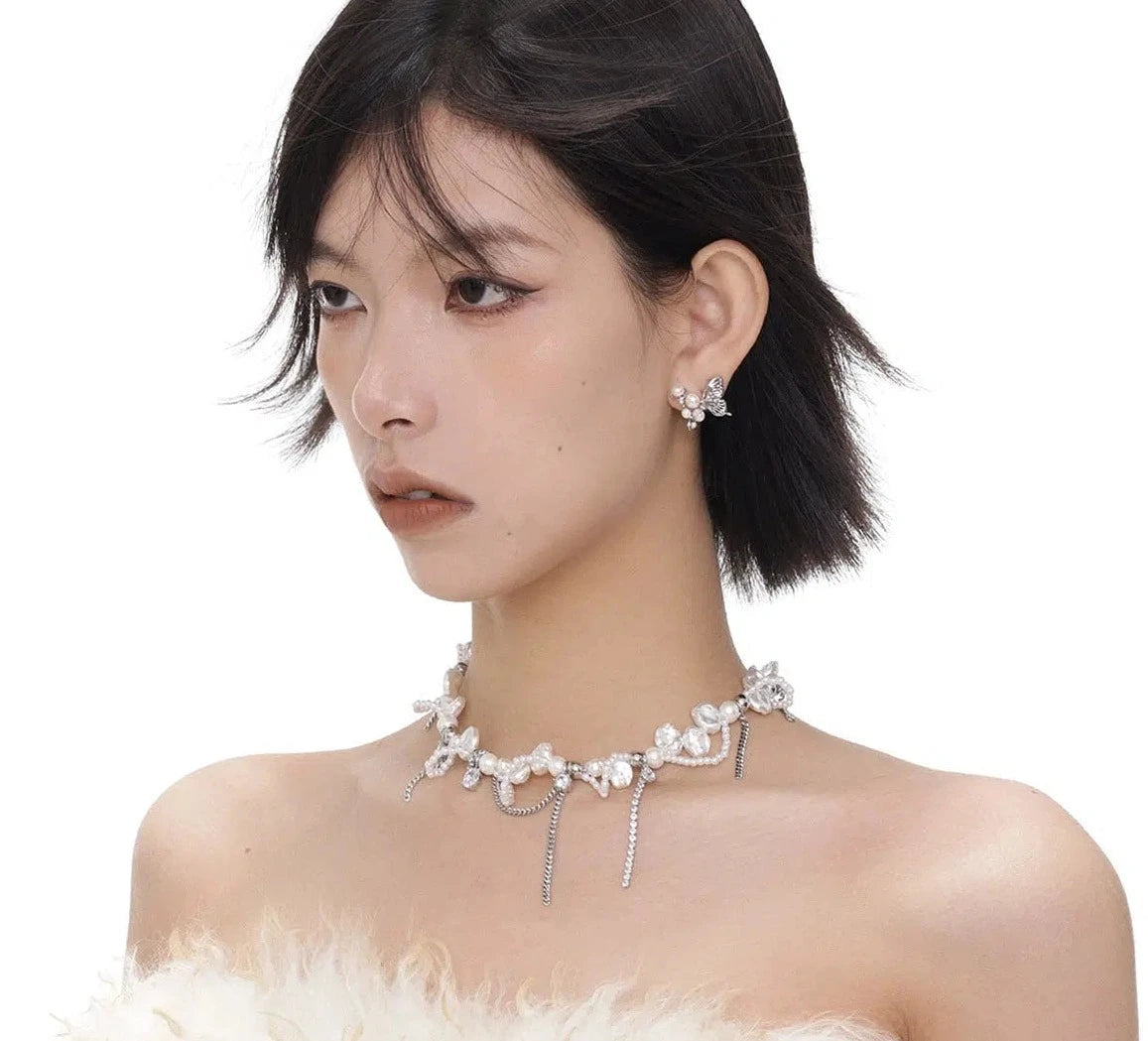 Tassel Pearl Necklace