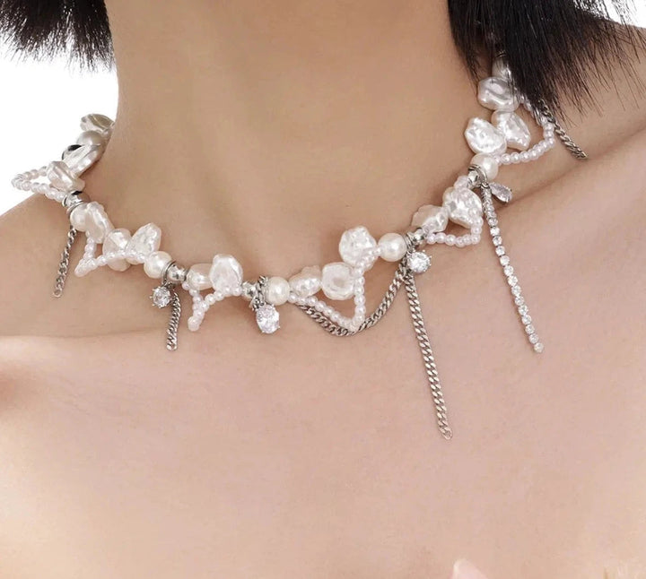 Tassel Pearl Necklace