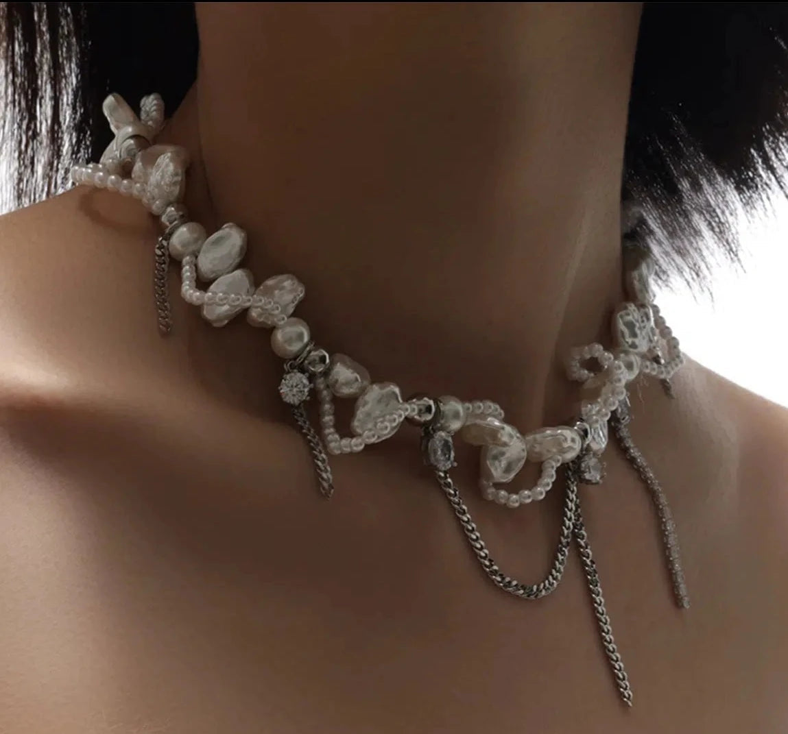 Tassel Pearl Necklace