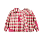 Tassel Plaid Overshirt