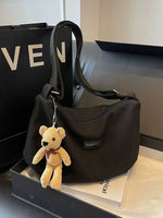 Teddy Bear Charm Shoulder Bag