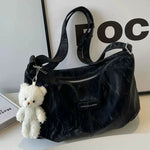 Teddy Bear Charm Soft Tote Bag